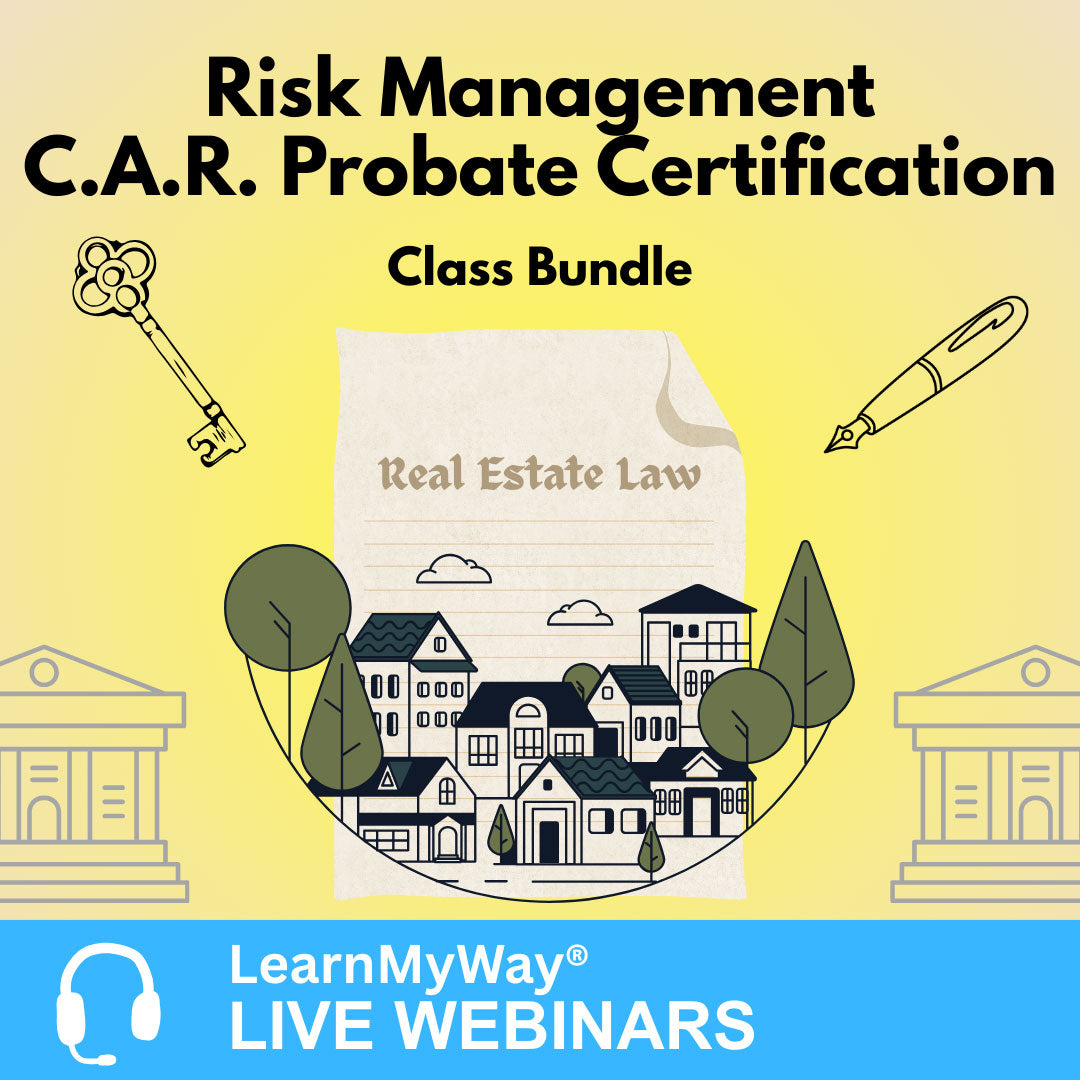 c.a.r. risk management probate certification class bundle