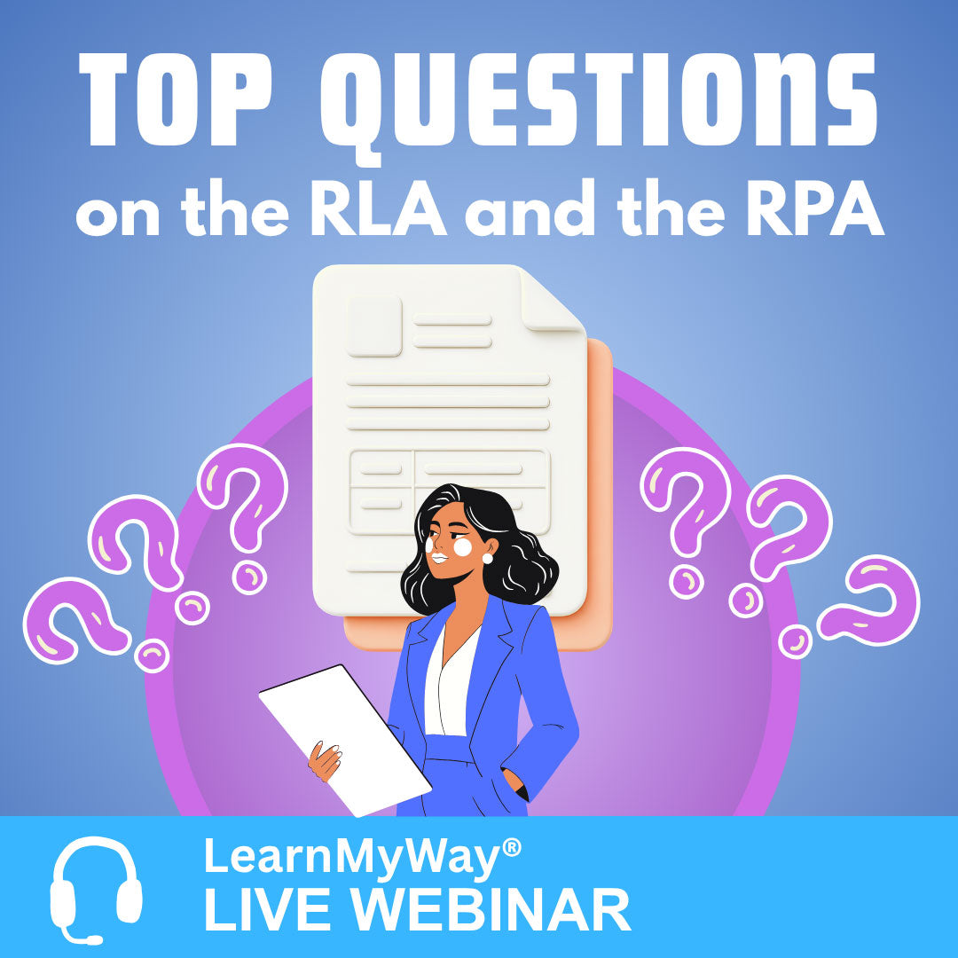 7/30/26 - Top 3 Questions on the RLA and the RPA – LearnMyWay® Webinar