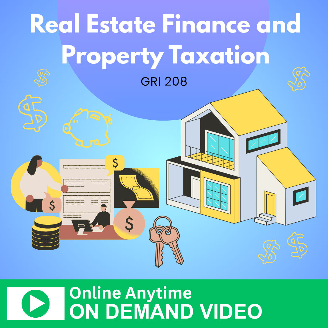 c.a.r. gri 204 graduate realtor institute real estate finance property taxation