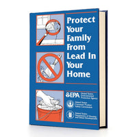 Book cover with EPA logo and text about protecting family from lead in home